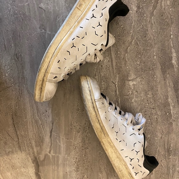Adidas Ladies Stan smith size 7.5  preowned - Picture 3 of 3